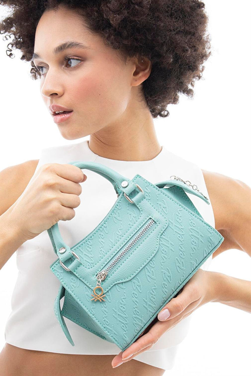 Benetton Mini Çapraz Askılı Çanta Su Yeşili