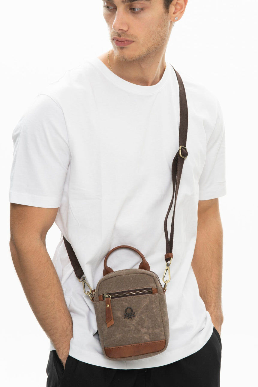 Benetton Çapraz Askılı Çanta Kahve