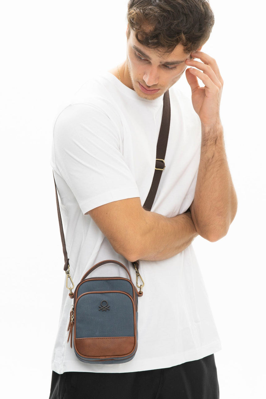 Benetton Çapraz Askılı Çanta Lacivert