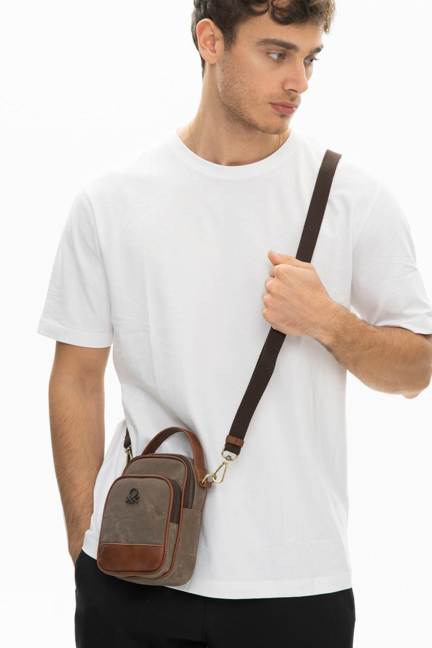 Benetton Çapraz Askılı Çanta Kahve