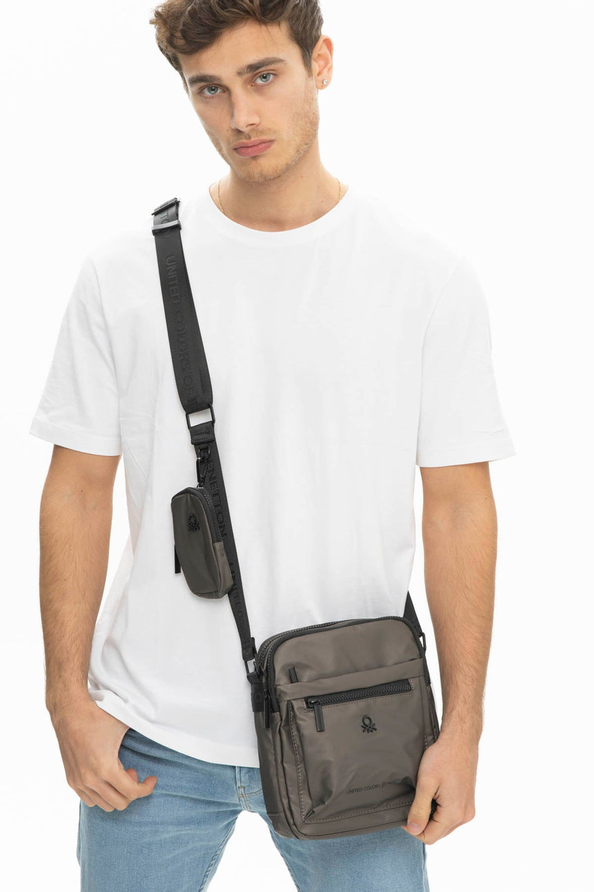 Benetton Çapraz Askılı Çanta Bronz