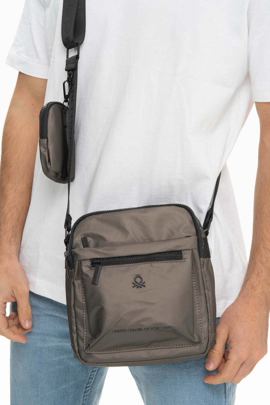 Benetton Çapraz Askılı Çanta Bronz