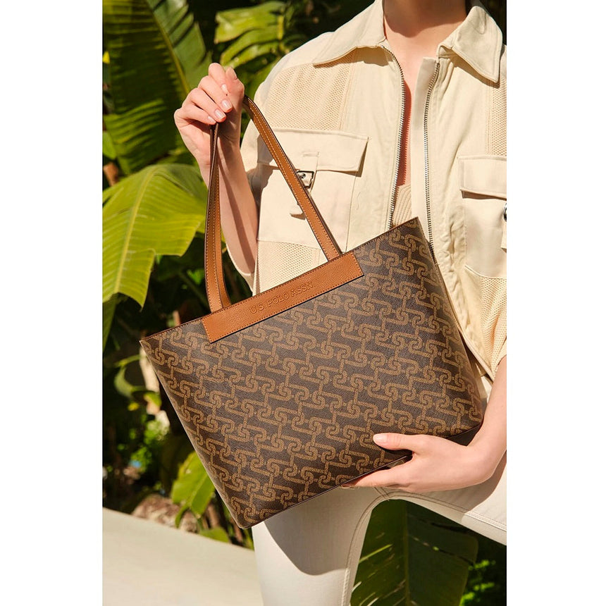 Us Polo Assn Kadın Omuz Çantası Kahve - Taba