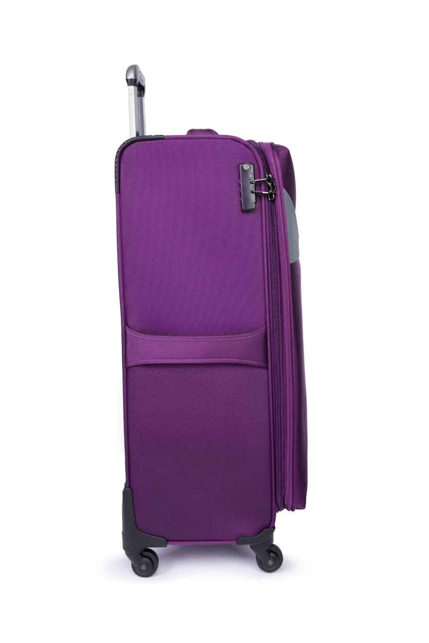 Us Polo Assn Kumaş Büyük Boy Valiz Mor