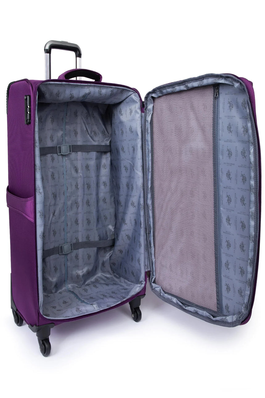 Us Polo Assn Kumaş Orta Boy Valiz Mor