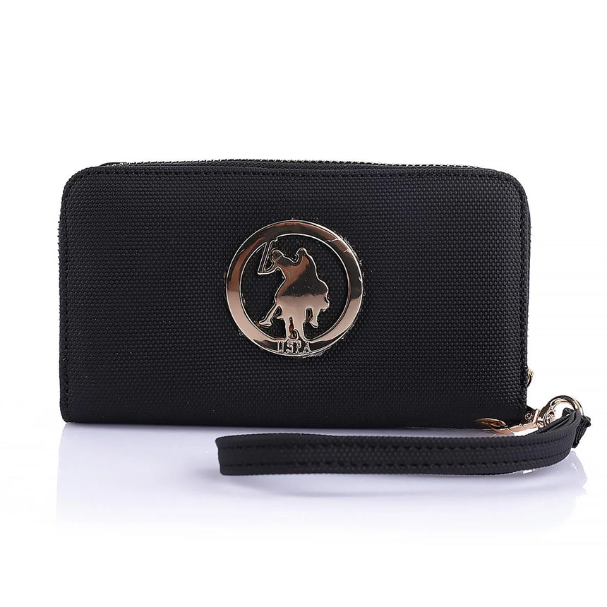Us Polo Assn Tutma Kulplu Kadın Cüzdanı Siyah