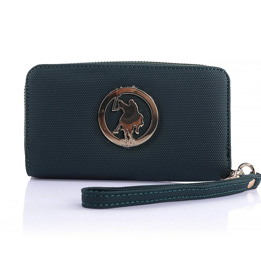 Us Polo Assn Tutma Kulplu Kadın Cüzdanı Petrol