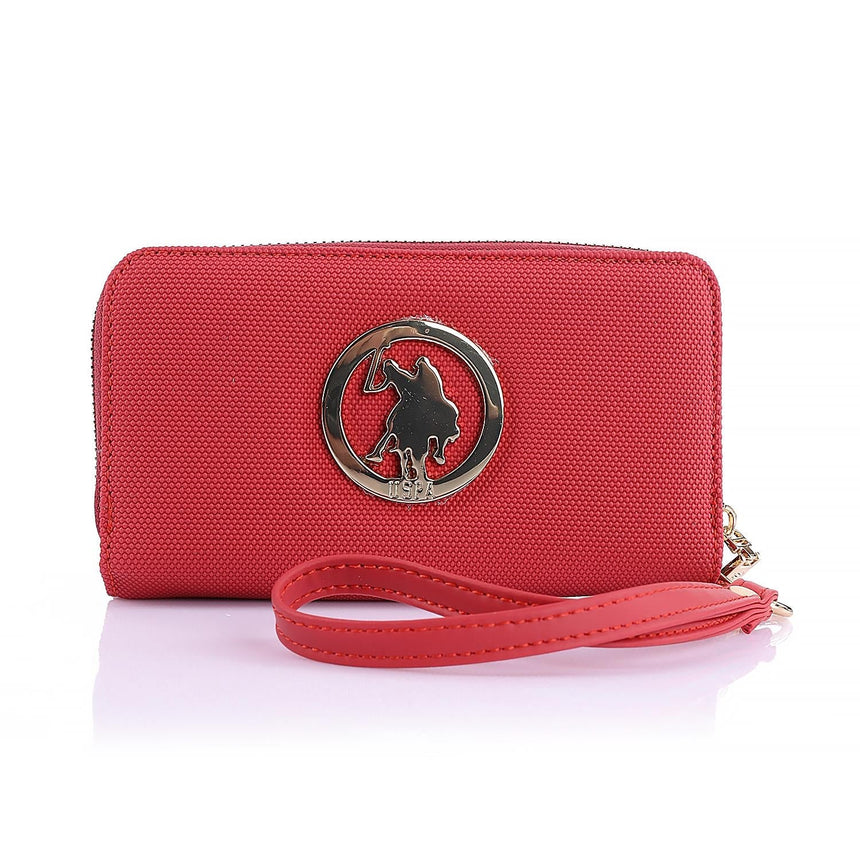 Us Polo Assn Tutma Kulplu Kadın Cüzdanı Kırmızı