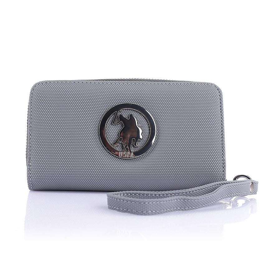 Us Polo Assn Tutma Kulplu Kadın Cüzdanı Koyu Gri