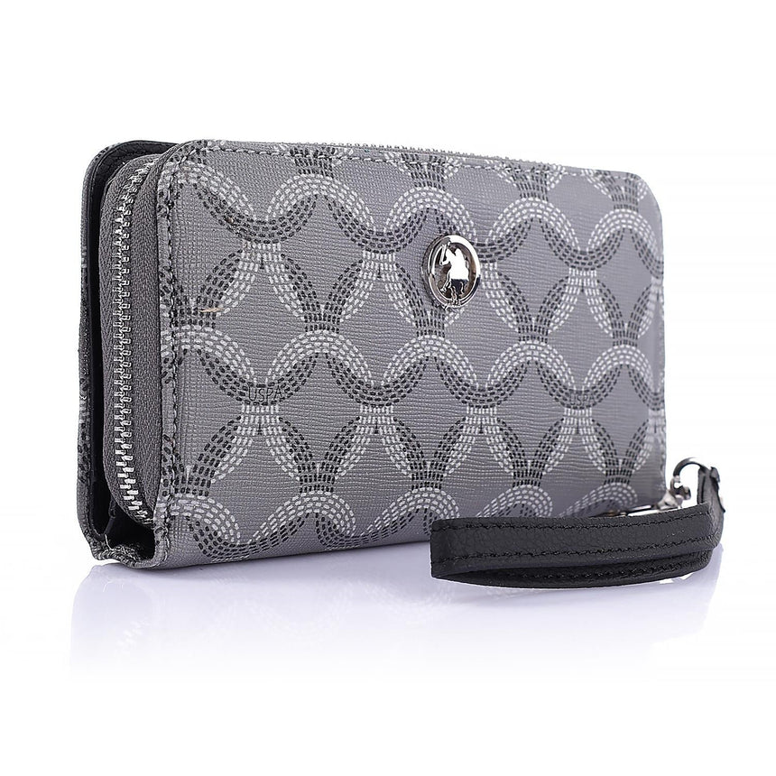 Us Polo Assn Desenli Kadın Cüzdanı Siyah