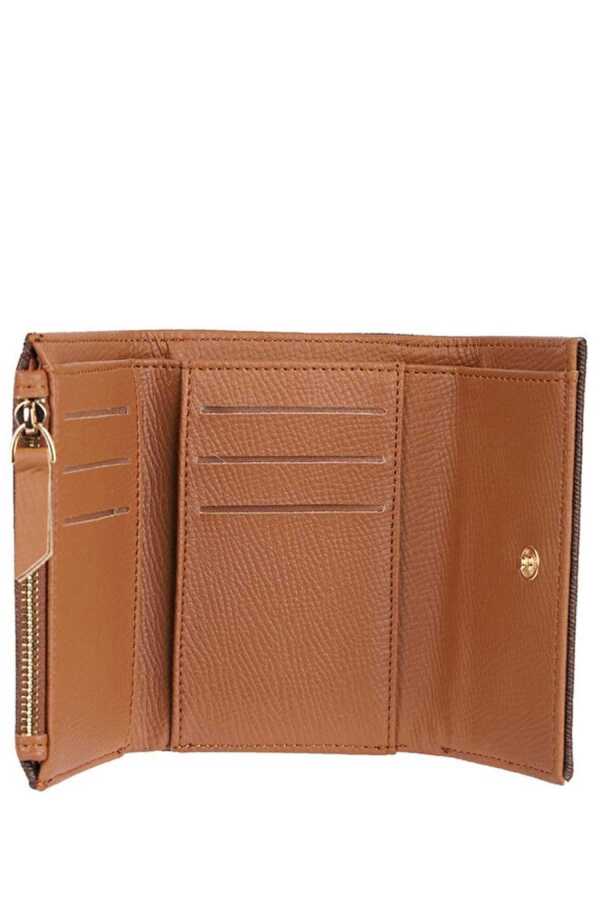 Benetton Monogram Detaylı Cüzdan Kahve
