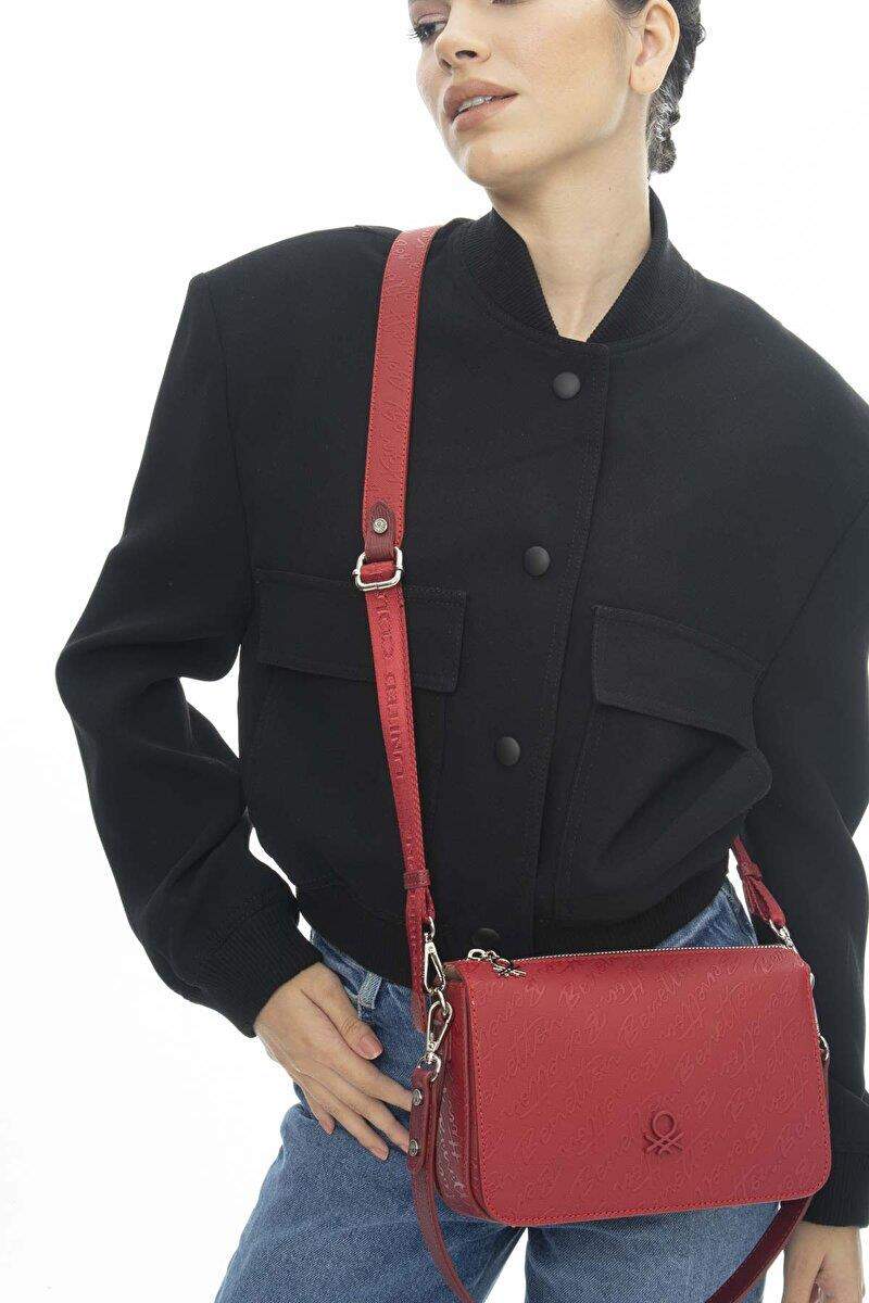 Benetton Çapraz Askılı Çanta Kırmızı