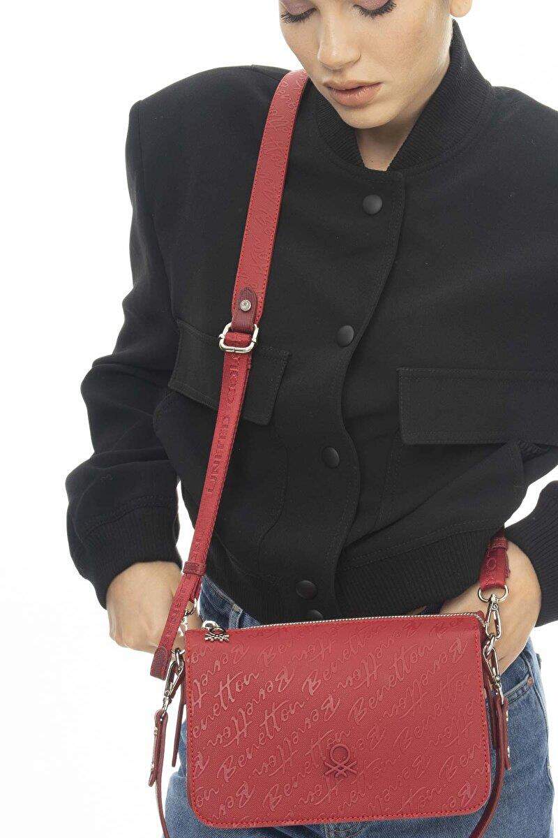 Benetton Çapraz Askılı Çanta Kırmızı