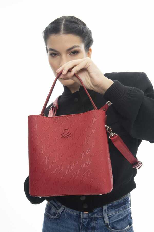 Benetton Çapraz Askılı Çanta Kırmızı