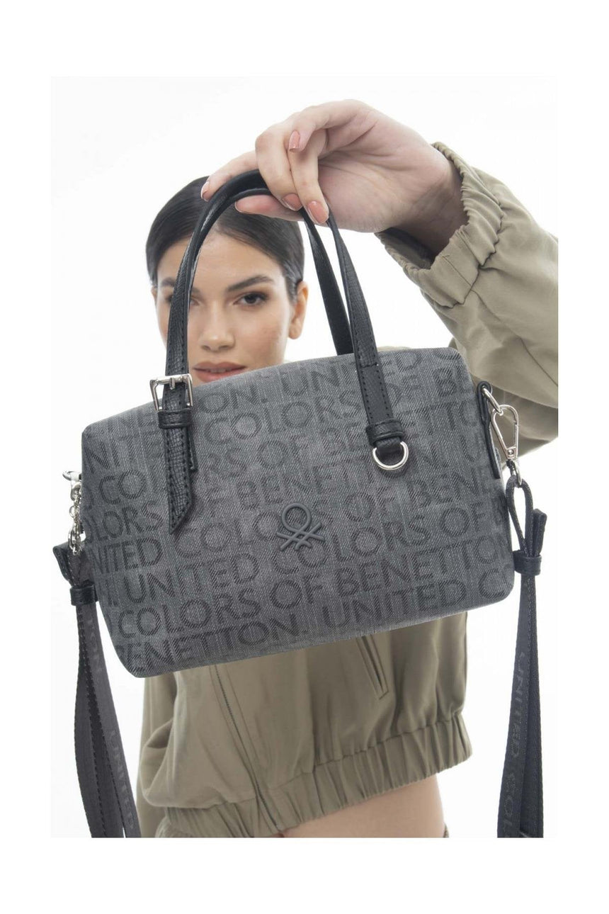 Benetton Omuz Çantası Gri