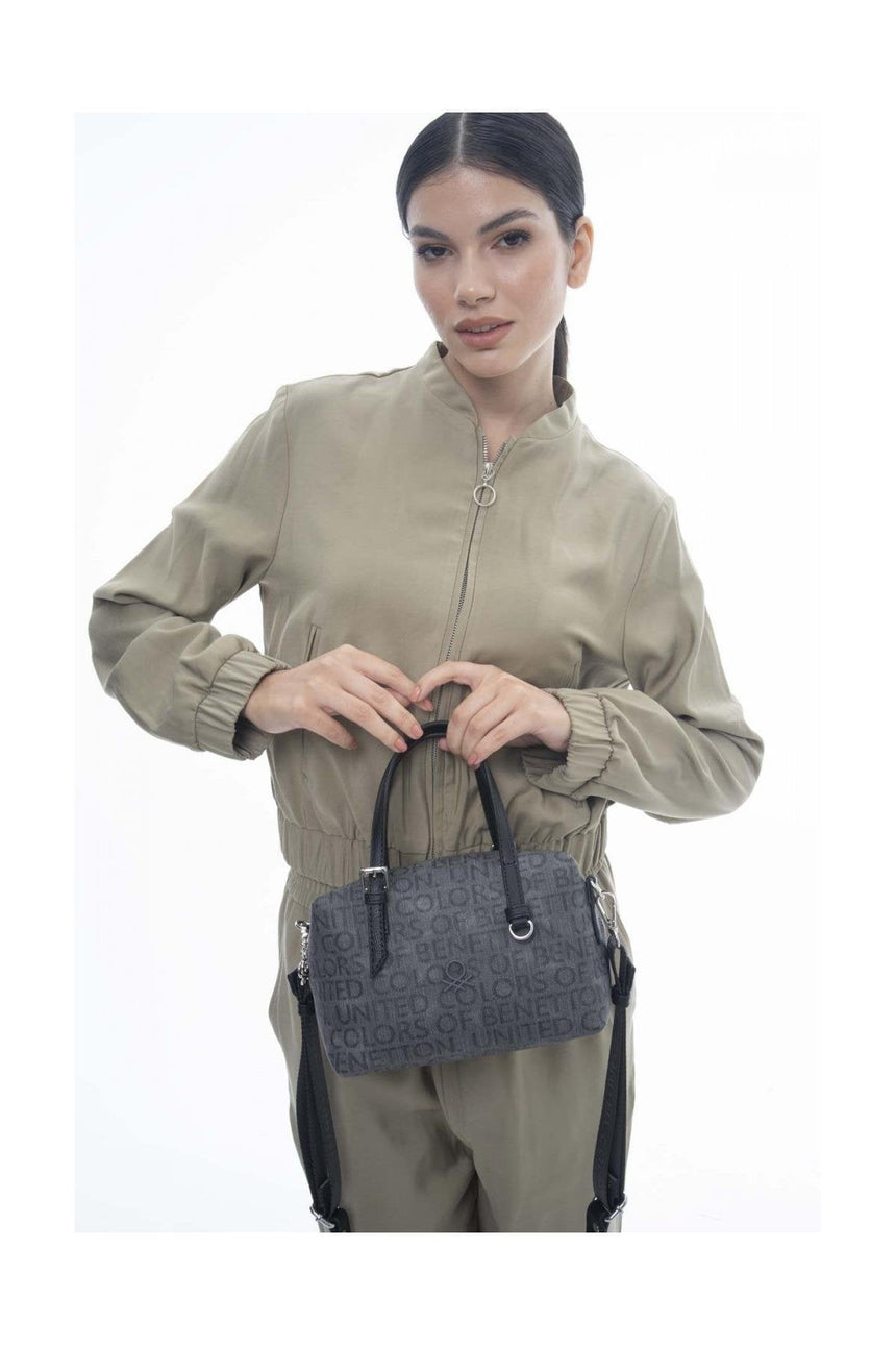 Benetton Omuz Çantası Gri