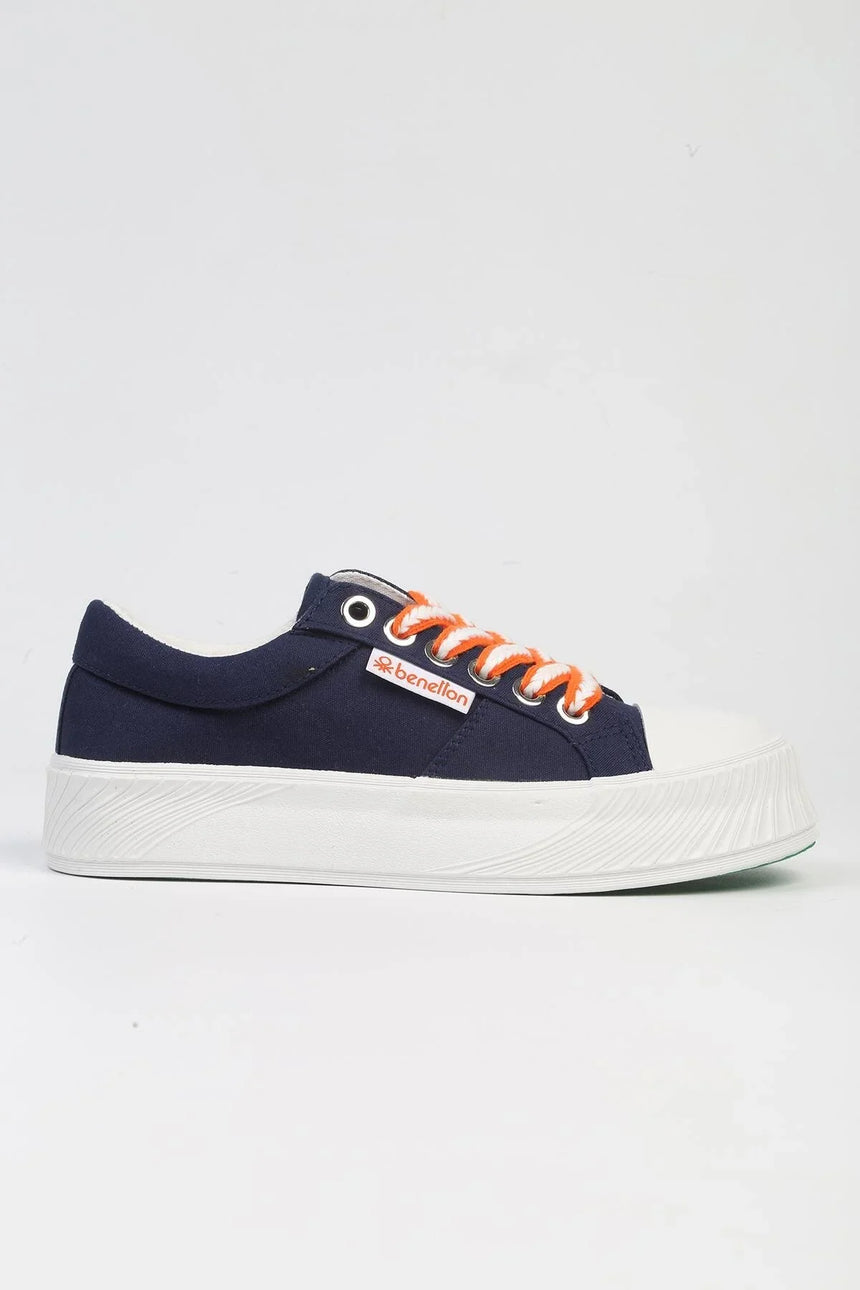 Benetton Bağcıklı Sneakers Lacivert