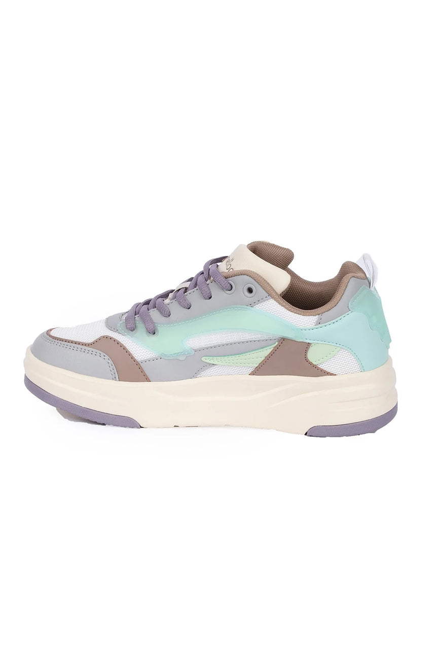 Benetton Kadın Sneakers Beyaz - Lila