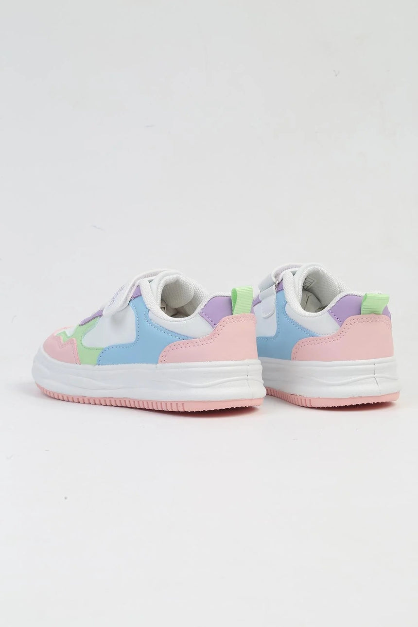 Benetton Çocuk Sneakers Beyaz - Pudra