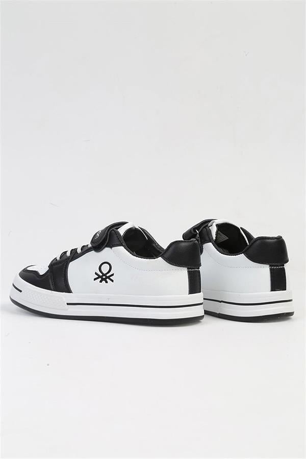 Benetton Çocuk Sneakers Beyaz - Siyah