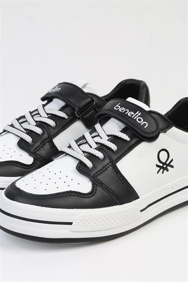 Benetton Çocuk Sneakers Beyaz - Siyah