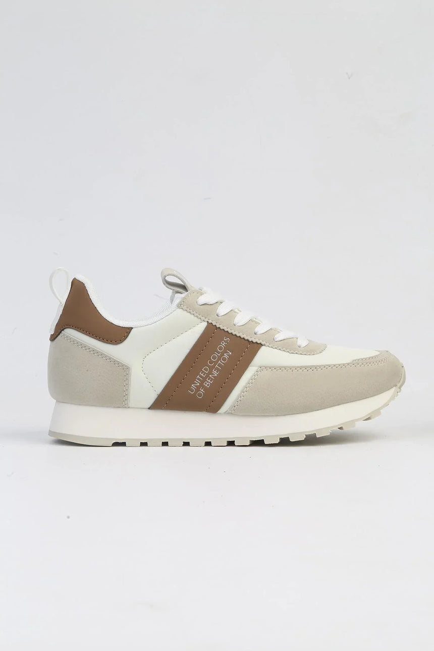 Benetton Kadın Sneakers Bej