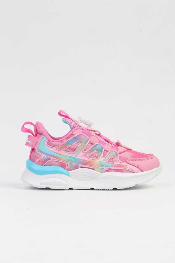 Benetton Ayarlanabilir Bağcıklı Çocuk Sneakers Pembe