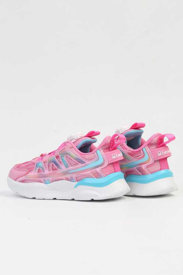Benetton Ayarlanabilir Bağcıklı Çocuk Sneakers Pembe