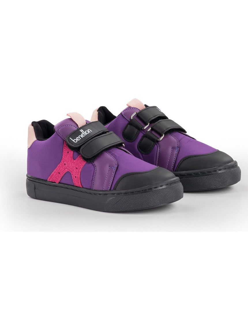 Benetton Logo Yazılı Sneaker Mor