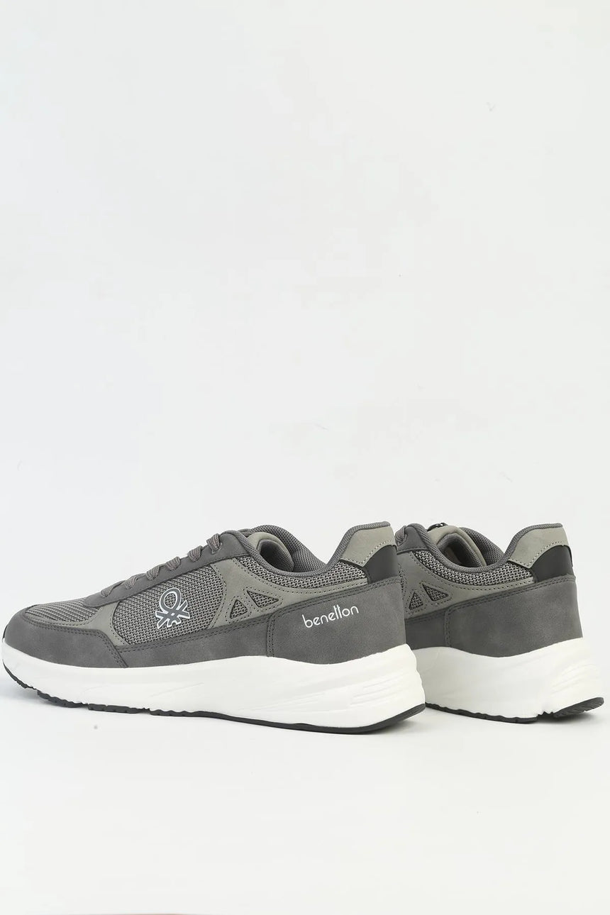 Benetton Logolu Sneaker Füme