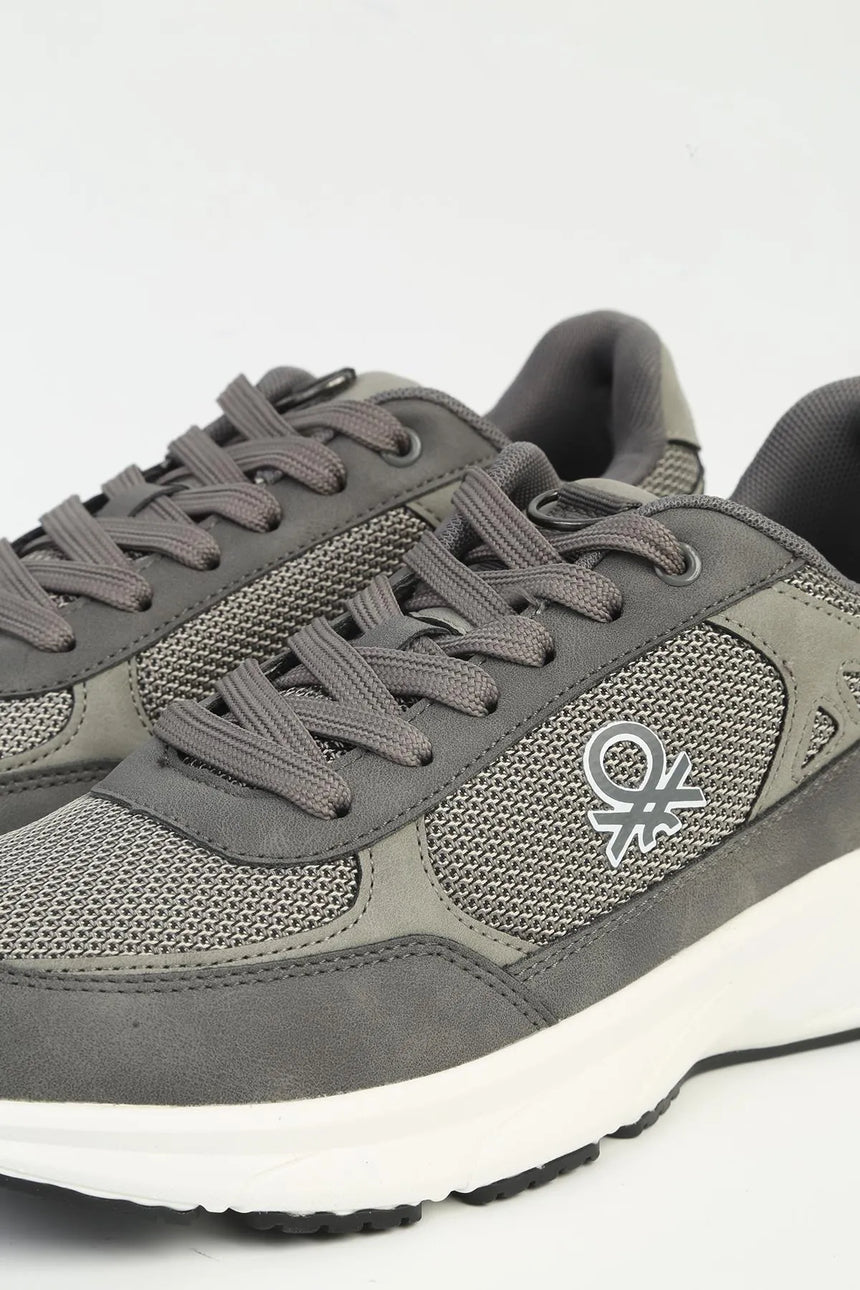 Benetton Logolu Sneaker Füme