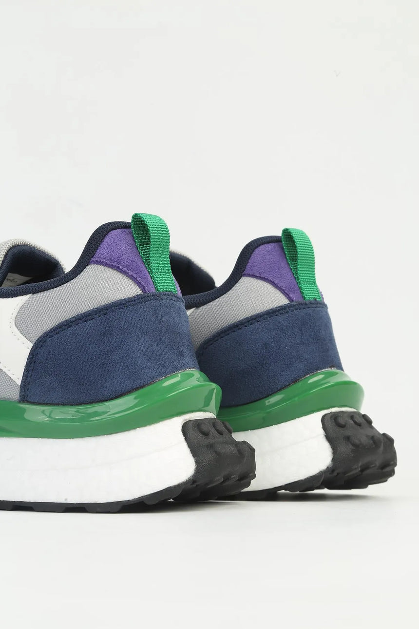 Benetton Logo Detaylı Bağcıklı Sneaker Gri