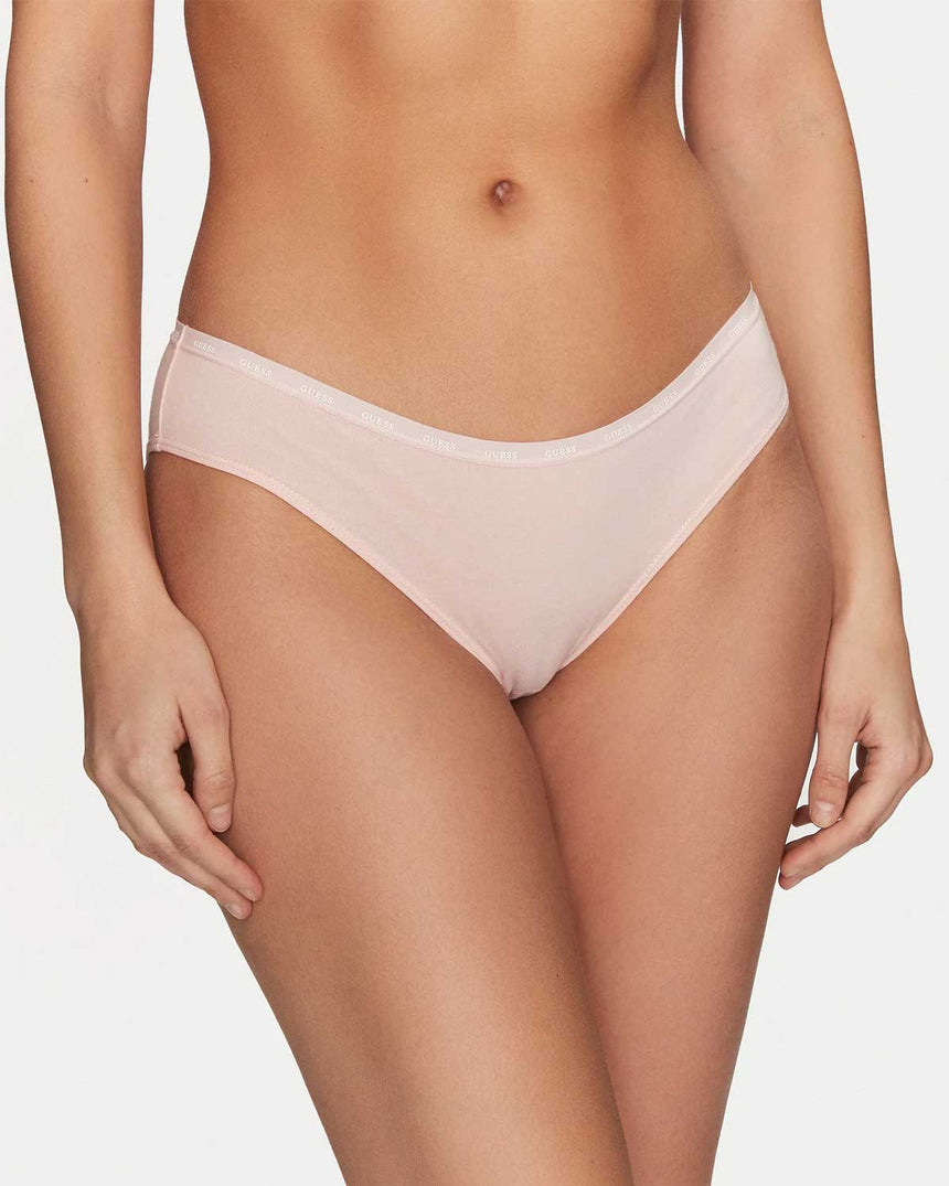 Guess 3Pack Basic Brief Logolu Külot Pink White Black Com