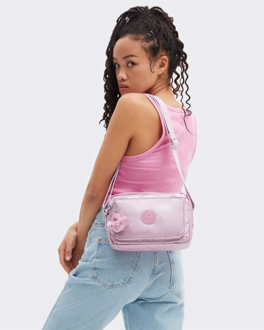 Kipling Abanu M Basic Plus Çapraz Askılı Kadın Çantası Metallic Lilac