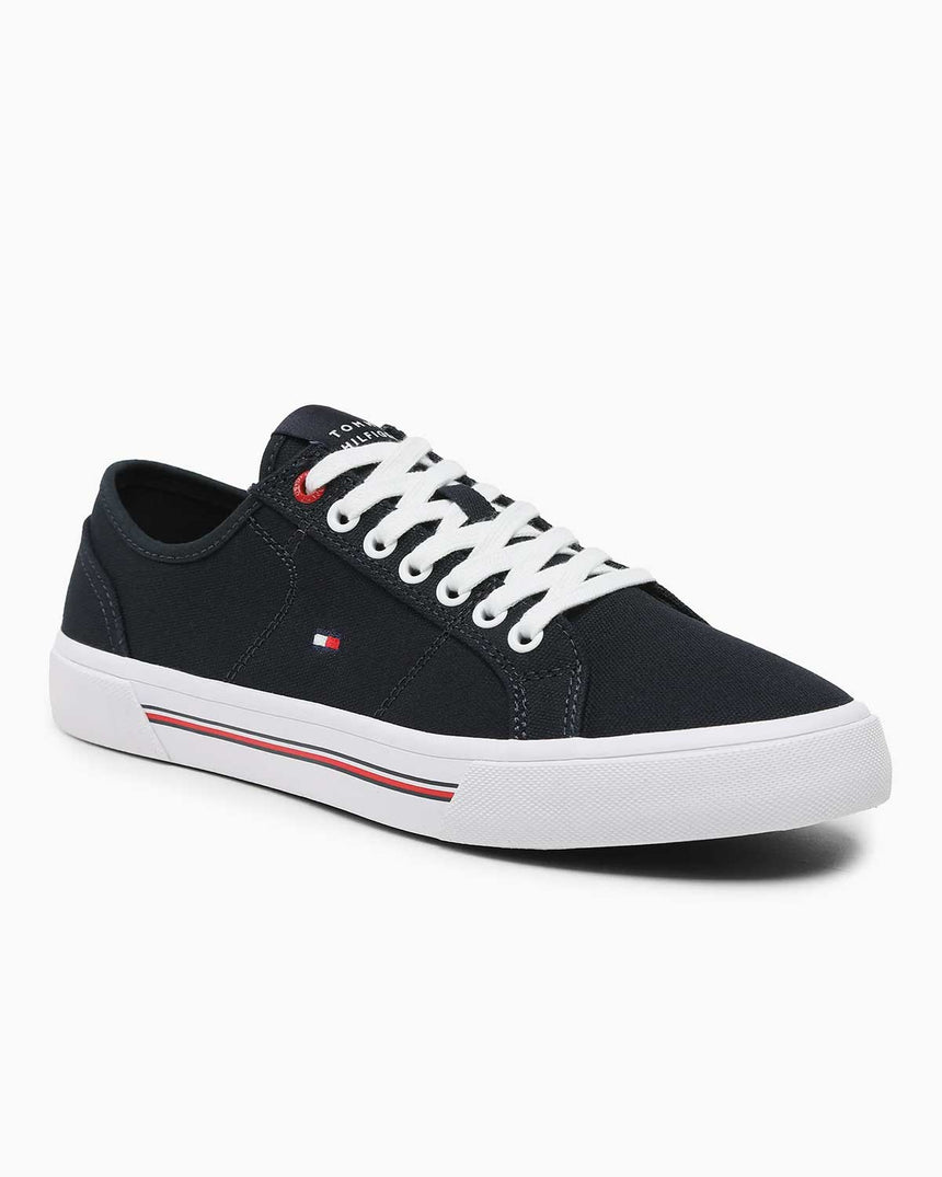 Tommy Hilfiger Core Corporate Vulcanized Erkek Sneaker Desert Sky
