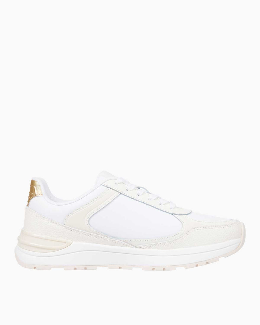Tommy Hilfiger Casual Fashion Runner Sneaker White/Ivory Petal