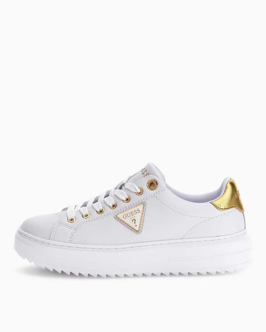 Guess Denesa12 Logolu Sneaker White Gold