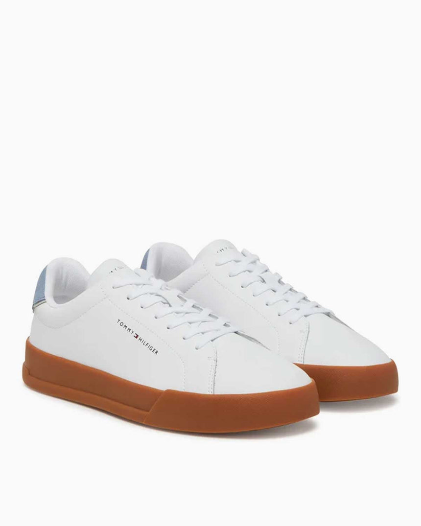Tommy Hilfiger Court Detail Essential Sneaker White/Briskblue