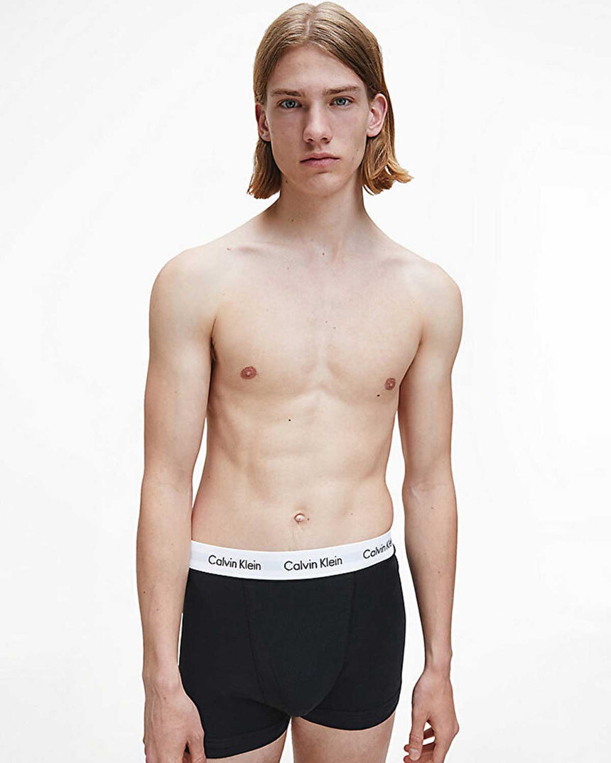 Calvin Klein Trunk 3Pk Underwear Bottoms Boxer Black/Black