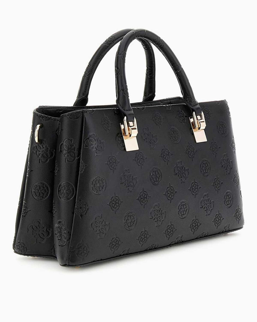 Guess Tisha Girlfriend Kadın El Çantası Black Logo