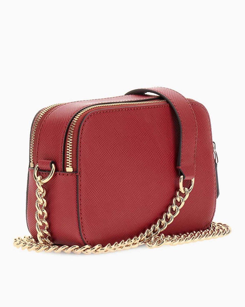 Guess Bramina Noella II Kadın Çapraz Askılı Kamera Çantası Garnet
