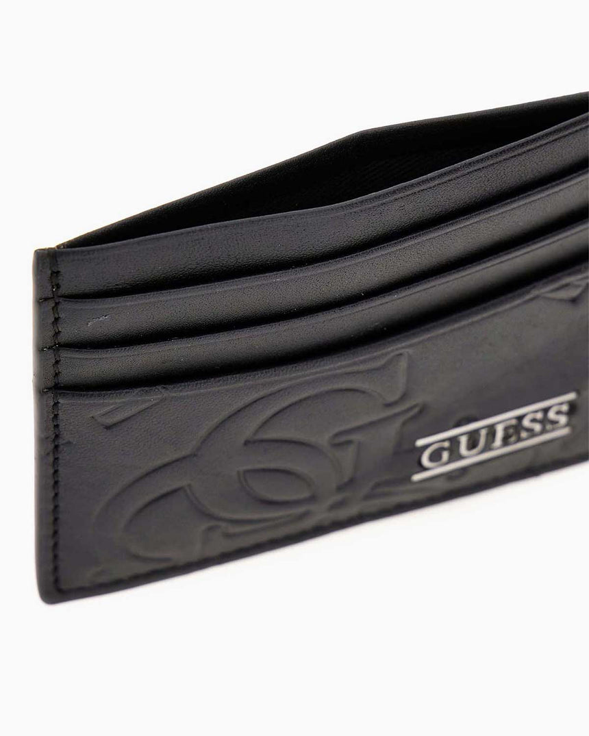 Guess Boston Erkek Deri Kartlık Cüzdan Black