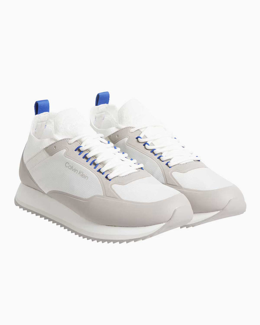 Calvin Klein Nylon Lace Up Sneakers Brown