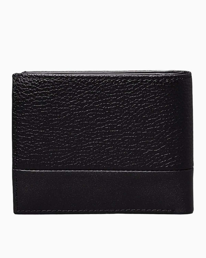 Calvin Klein Subtle Mix Bifold 5CC W/Coin Erkek Cüzdan Ck Black Pebble And Smooth