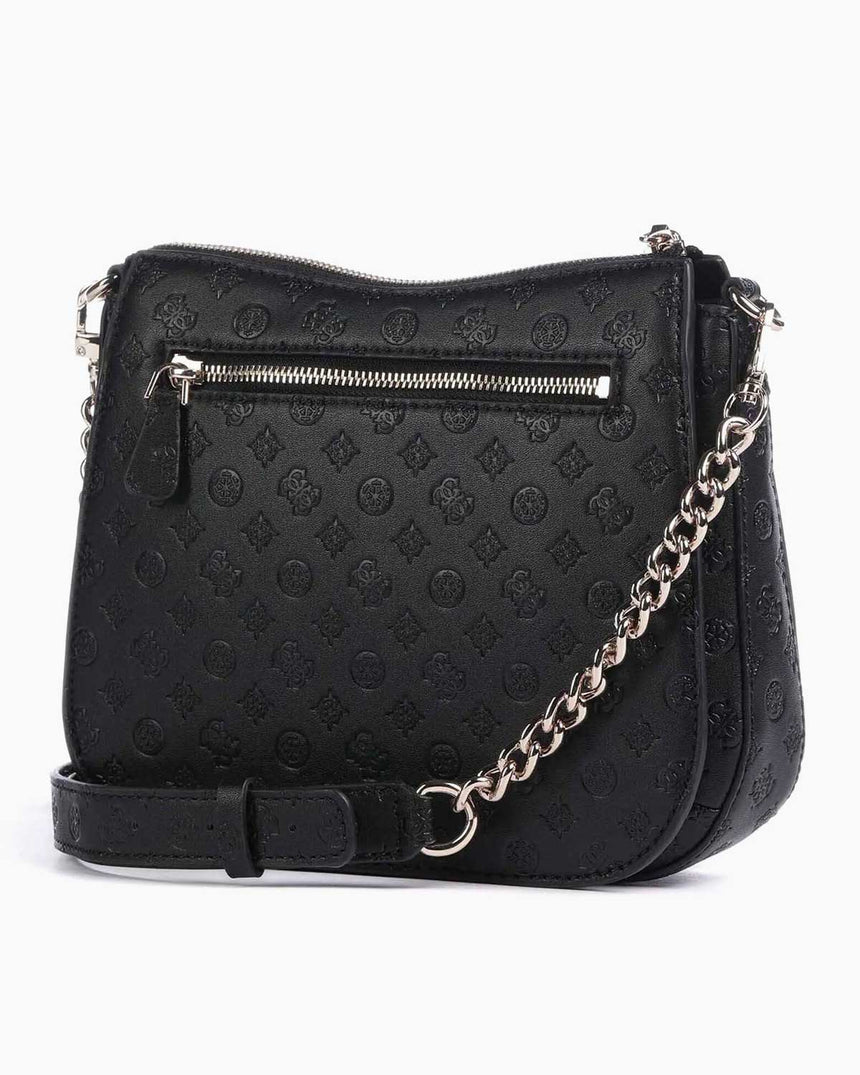 Guess Arlenal Logo Crossbody Çapraz Askılı Çanta Black Logo