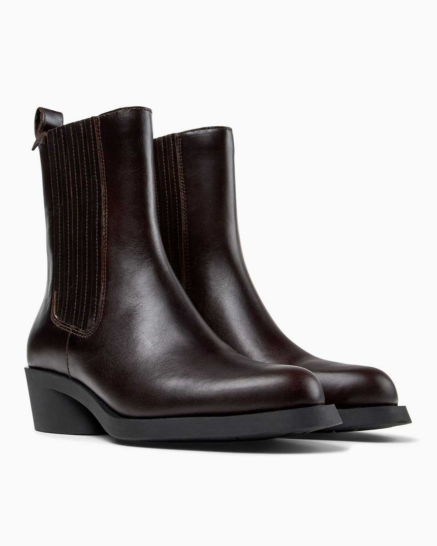 Camper Bonnie Chelsea Bootie Koyu Kahverengi