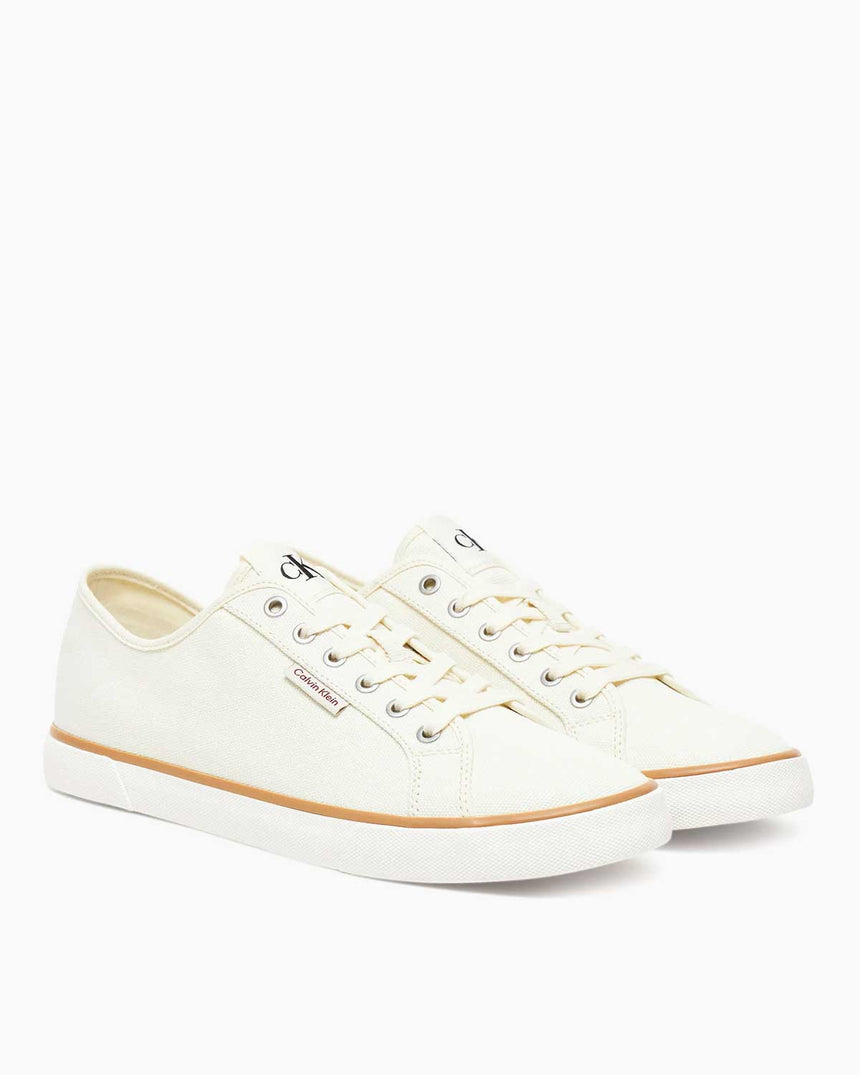 Calvin Klein Monaco Düşük Bilek Erkek Sneaker Creamy White/B White/Tanzine