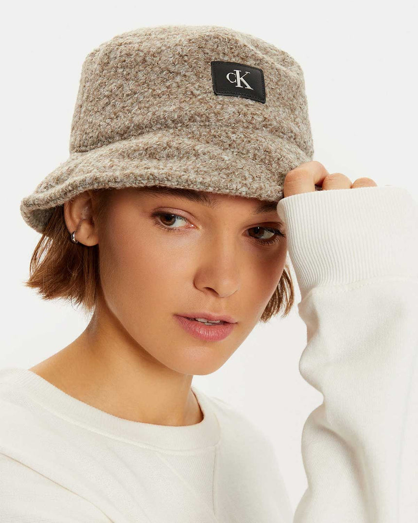 Calvin Klein Jeans Boucle Bucket Şapka Grey