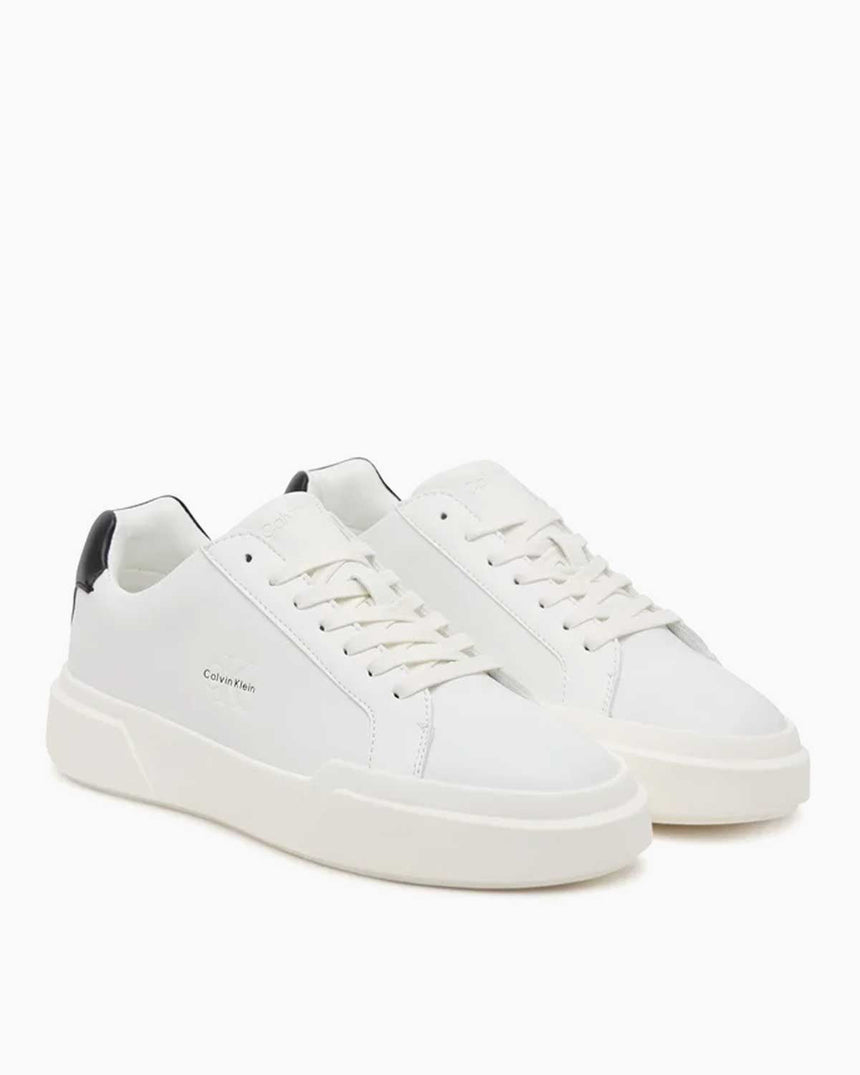 Calvin Klein Minerva Kısa Kalın Topuklu Kadın Sneaker Bright White/Black