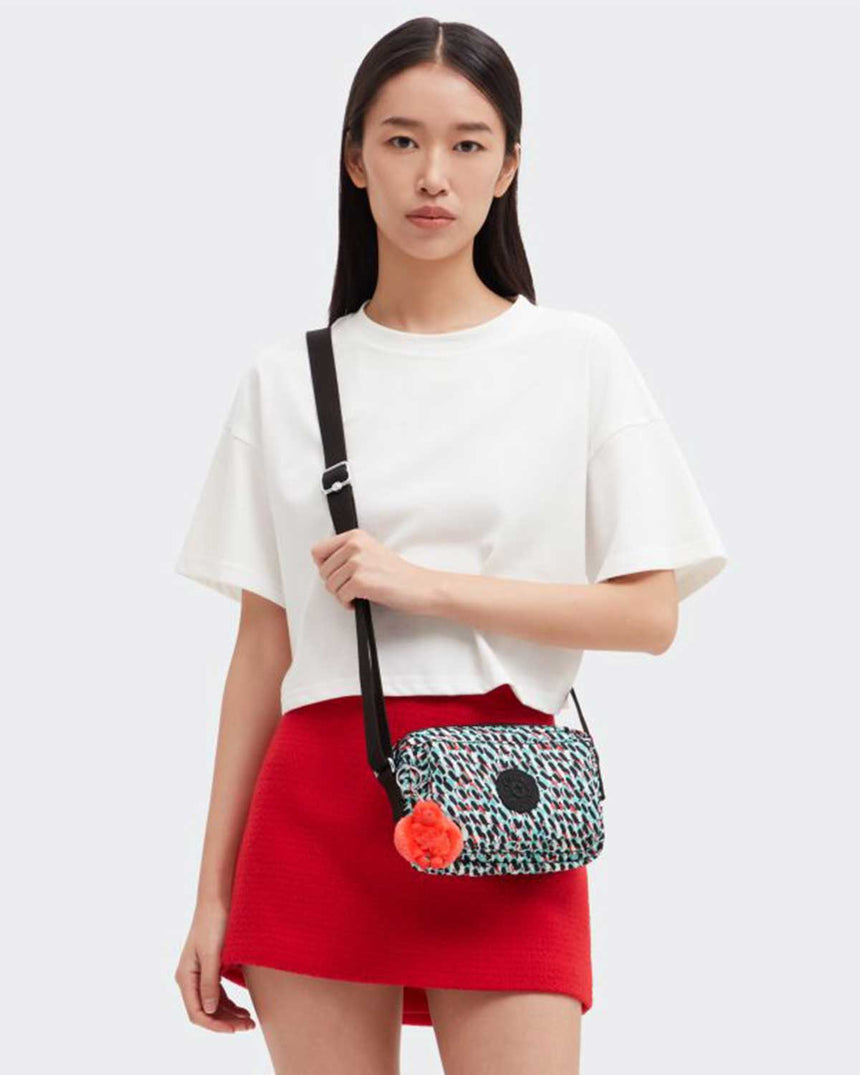 Kipling Abanu Çapraz Askılı Kadın Çantası Abstract Print